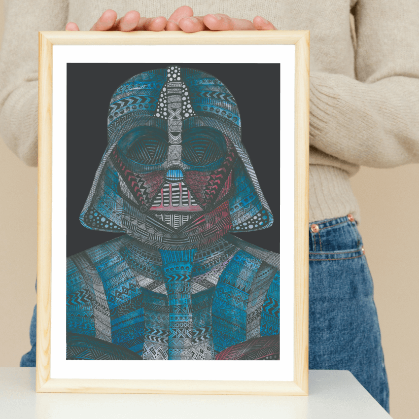 Hand Drawn Darth Vader Limited Edition Prints