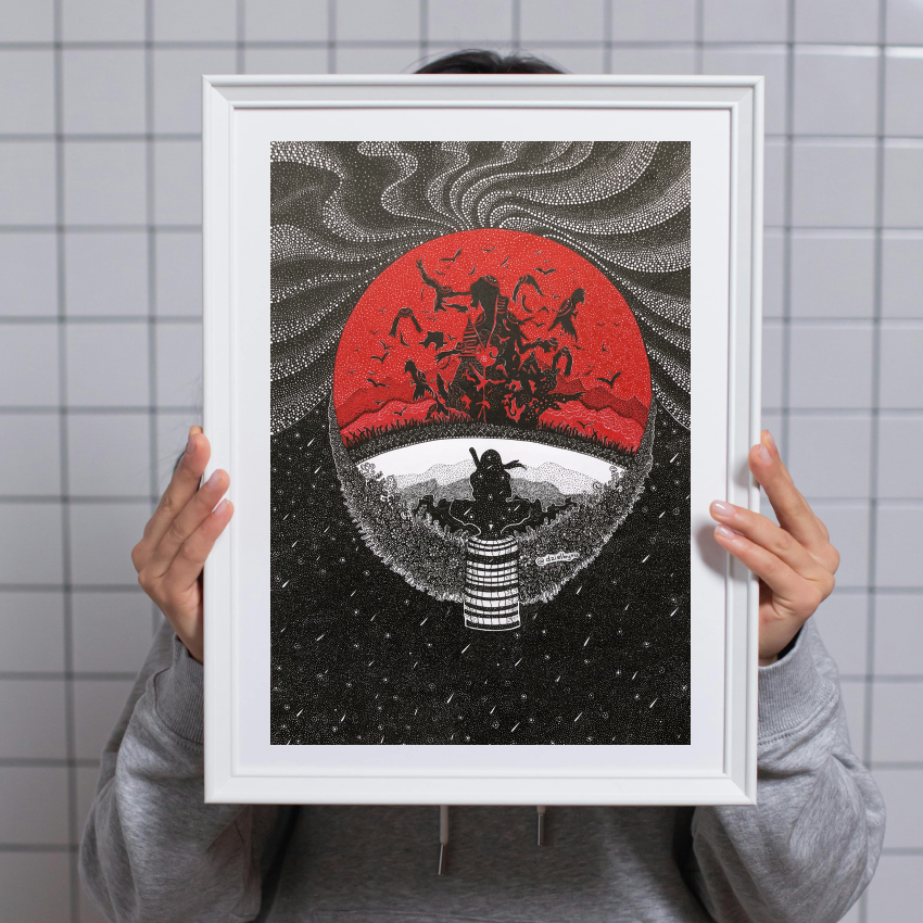 Original Hand Drawn "Naruto" - Highly detailed, A3 Size