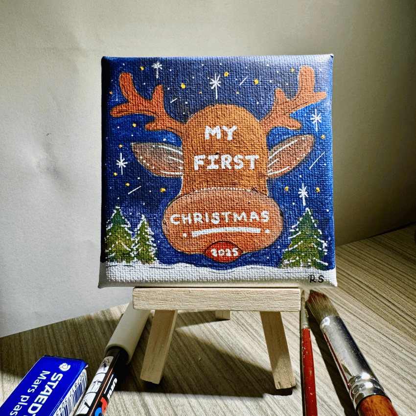 "Home Deco LCT5" - Handcrafted Mini Canvas