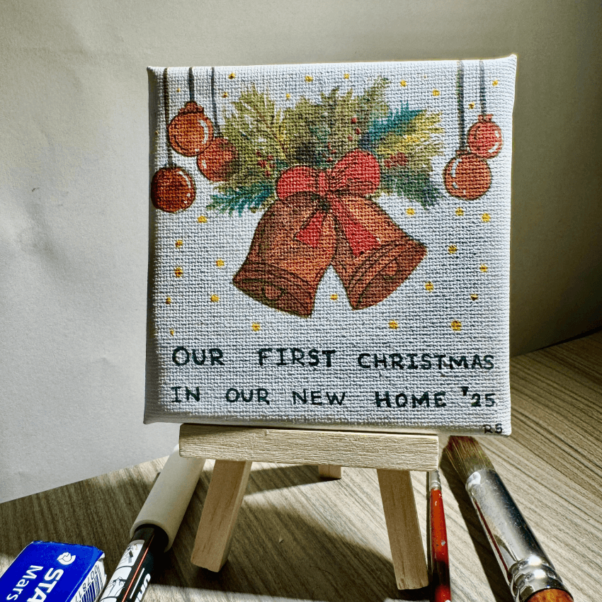 "Home Deco LCT4" - Handcrafted Mini Canvas