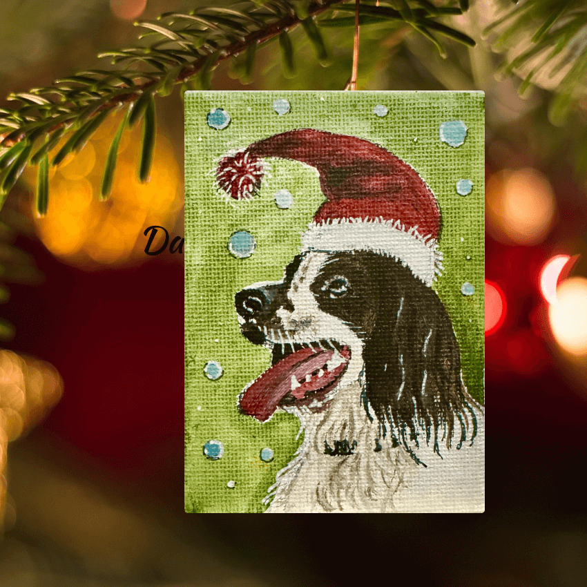 "Custom Puppy Deco" - Handcrafted Mini Canvas CT22