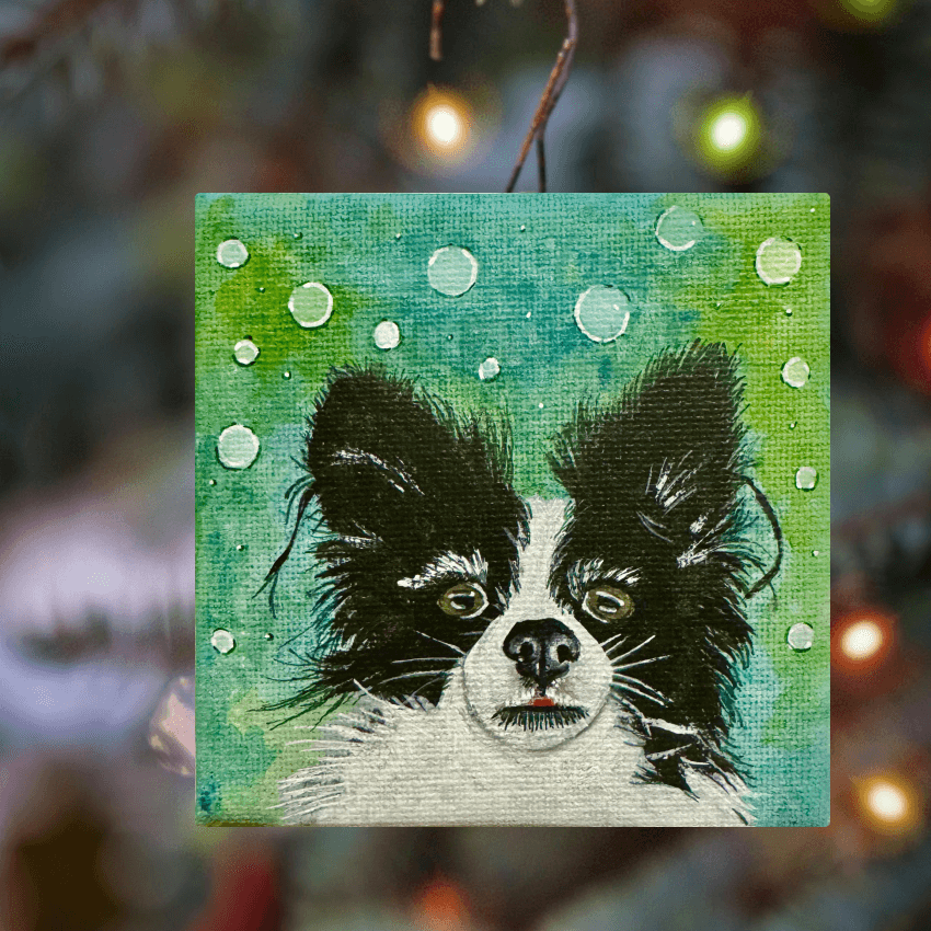 "Custom Puppy Deco LCT2" - Handcrafted Mini Canvas