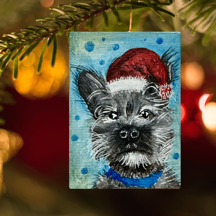 "Custom Puppy Deco" - Handcrafted Mini Canvas CT23