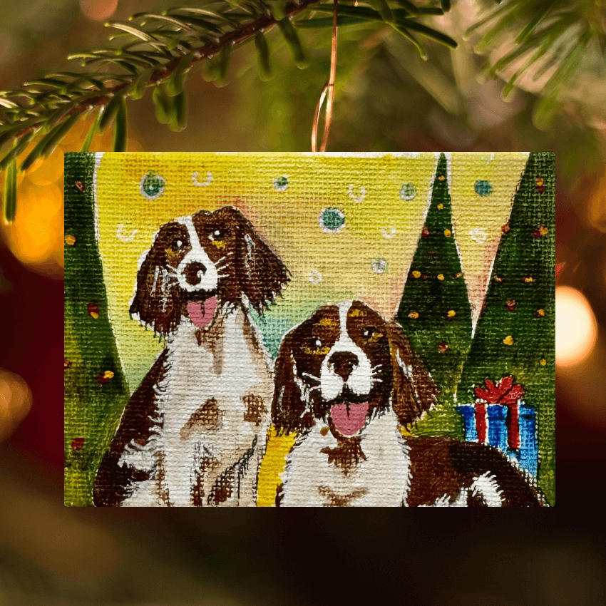 "Custom Puppy Deco" - Handcrafted Mini Canvas CT27