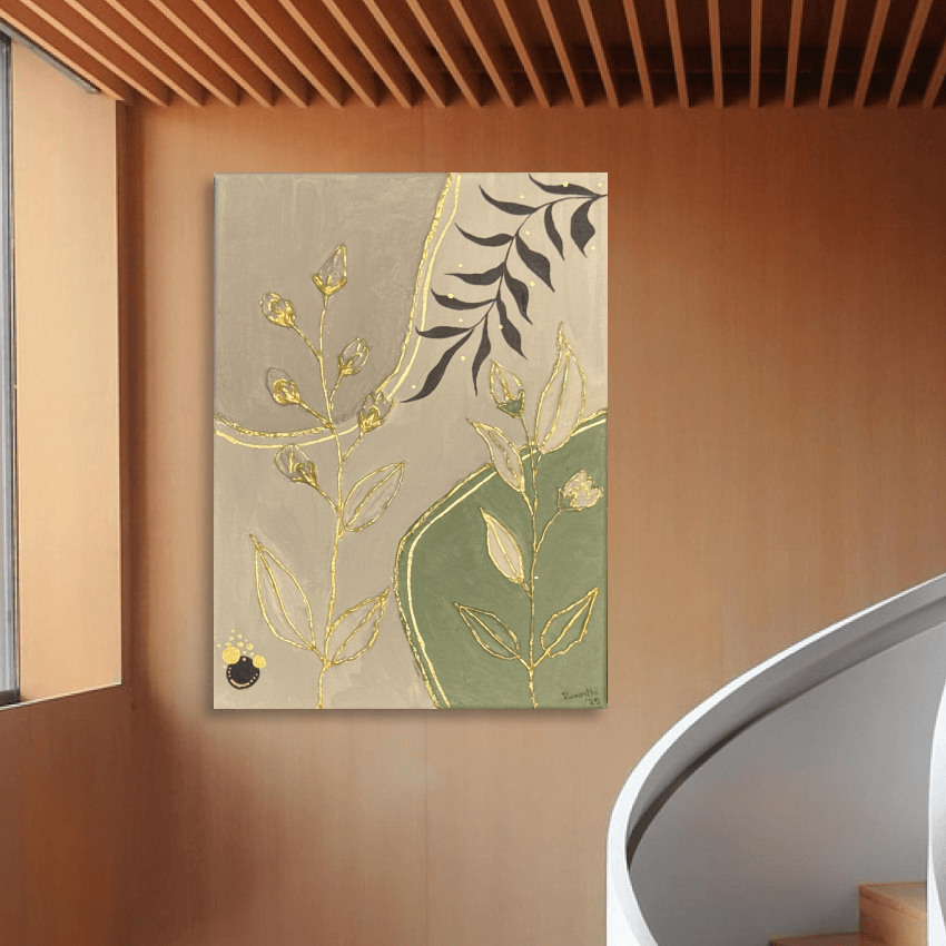 “Boho Harmony” Original Textured Canvas Art