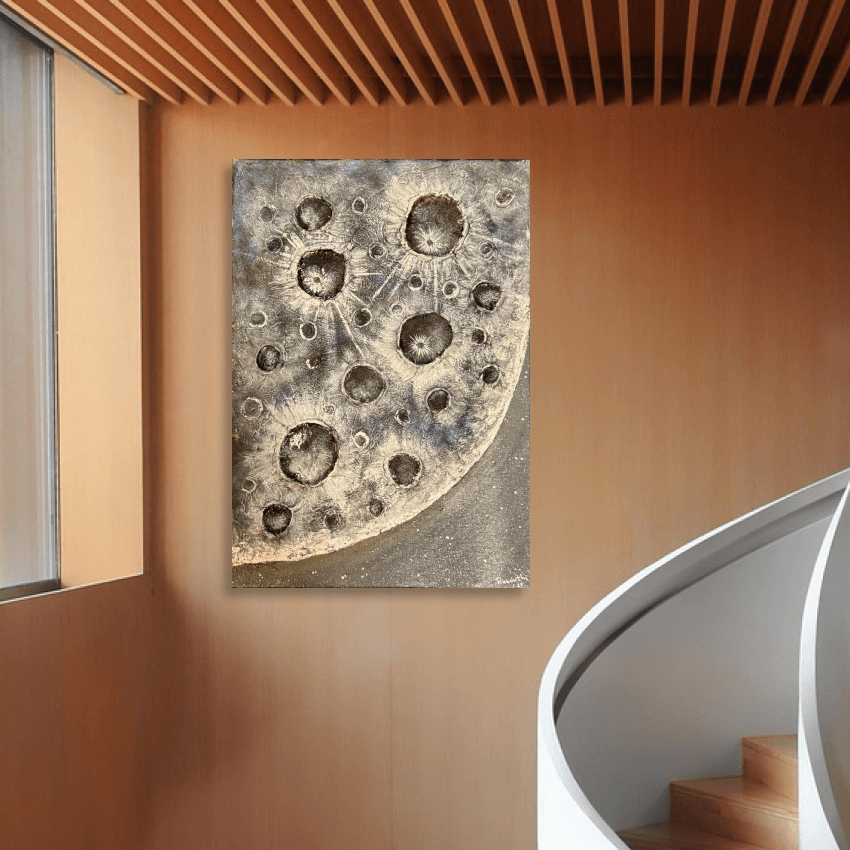 "Lunar Echoes" Original Canvas Textured Art