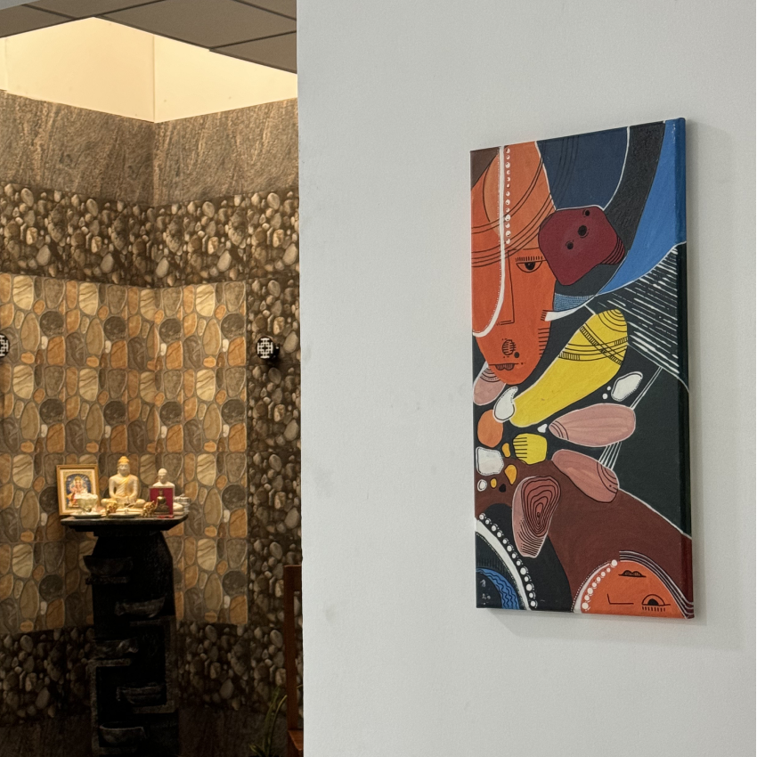 "Man in Life" Original Canvas Abstract Art