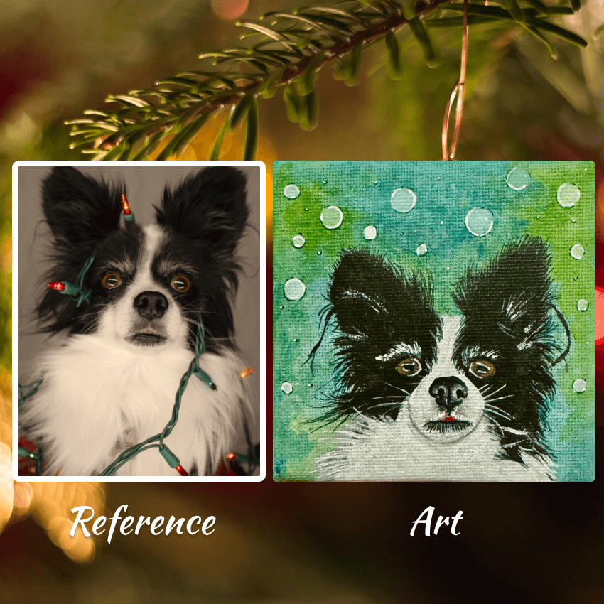 "Custom Puppy Deco LCT2" - Handcrafted Mini Canvas